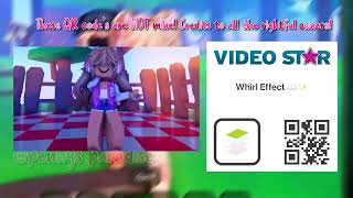 FREE VIDEO STAR QR CODES I USE IN MY EDITS 😼✨ INTROS SHAKES EFFECTS AND MORE [upl. by Erodroeht]