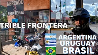 TRIPLE FRONTERA ARGENTINA URUGUAY BRASIL CAP 4 LITORAL DEL RIO URUGUAY moto FRONTERA border [upl. by Neirual]