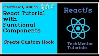 How to create custom hook in React js  create custom hook in react js  React Interview Questions [upl. by Annohs398]