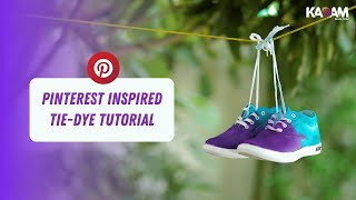 How to Tie Dye Shoes DIY Sneakers with kadam Tiedye kit Kadam Colors [upl. by Kelcie]