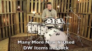 DW Jazz Series Shell Pack 5x142210121416 Solid White Lacquer [upl. by Christmas]