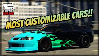 GTA 5 Online  The Most Customizable Cars in The Game Top 35 [upl. by Butcher]