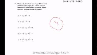 2011 LYS GEOMETRİ SORU ÇÖZÜMLERİ2 [upl. by Melamed244]