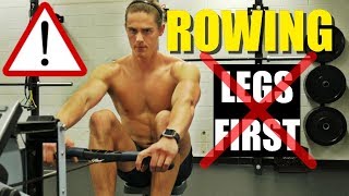 Rowing Machine Why You Should NEVER Row Legs First [upl. by Nimesh816]