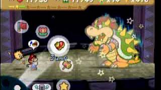 Paper Mario Boss fight Bowser final [upl. by Willey357]