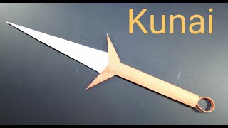 How to Make a Paper Kunai Knife From Naruto  Origami Naruto  Making Minato Kunai From Paper [upl. by Ennirok]