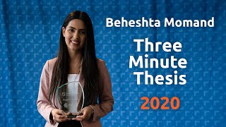 Beheshta Momand  Three Minute Thesis 2020 [upl. by Rollie760]