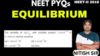 The solubility of AgCls with solubility product 16×1010 in 01MNaCl solution would be [upl. by Eibbor393]