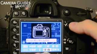 How to set AEL AFL on a Nikon D600 [upl. by Trev370]