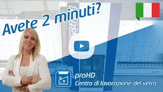 systron proHD  Lavorazione Verticale del Vetro con Getto d’Acqua integrata  in 2 minuti  ITALIANO [upl. by Radack]