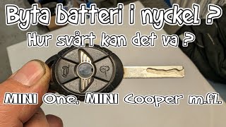 Byta batteri i bilnyckel Mini [upl. by Lorie127]