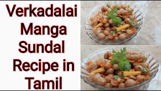 Beach Verkadalai Sundal  பீச் ஸ்டைல் வேர்க்கடலை சுண்டல்  Beach Style Peanut Sundal in Tamil [upl. by Eniksre261]