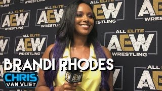 Brandi Rhodes on Awesome Kong win over Allie AEW womens championship Scarlett Bordeaux [upl. by Ennairod]