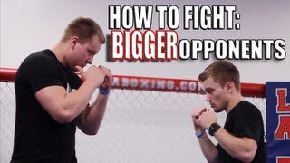 How to Fight Someone Bigger Than You  Overhand Right Punch [upl. by Suiddaht]