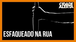 Homem em situação de rua é esfaqueado em Patos de Minas  Cidade Alerta Minas [upl. by Eilata]