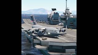 Very Dangerous Take off C17 from Aircraft Carrier [upl. by Eak]