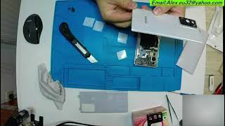 Samsung NOTE 20 battery cover replacement [upl. by Granniah347]