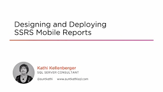 Course Preview Build and Deploy SSRS Mobile Reports [upl. by Etnoval]