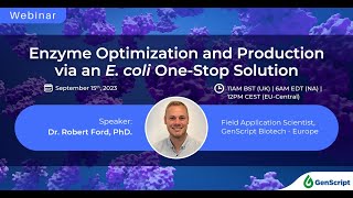 Enzyme Manufacturing and Optimization via an E coli One Stop Solution [upl. by Fullerton245]