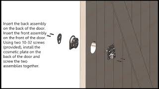 How To Install the Rustica Barn Door Lock [upl. by Mcferren]