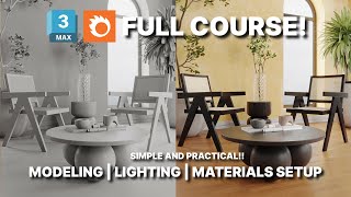 Interior Modeling and Rendering Tutorial From Zero  3ds Max  Corona Render Tutorial [upl. by Farhi881]