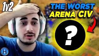 I Used The Worst Arena Civilization vs 2 Players  AoE2 [upl. by Noremmac]