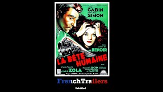 La bête humaine 1938  Trailer with French subtitles [upl. by Niraa]