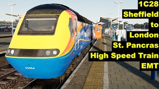 1C28 Sheffield  London St Pancras  High Speed Train EMT [upl. by Ocsinarf405]