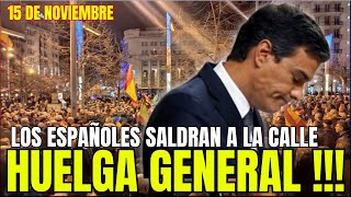 España Convoca Huelga General para Exigir la Dimisión de Pedro Sánchez [upl. by Chrisse727]