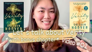 Let’s talk Verity by Colleen Hoover  bonus chapter  Pastbookish [upl. by Parker37]