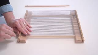 How to Warp a Tapestry Frame Loom [upl. by Ettenaj]