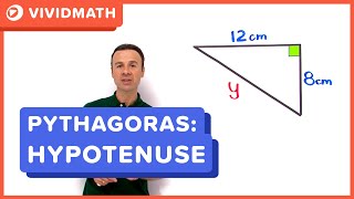 Pythagoras Theorem  Find Hypotenuse  VividMathcom [upl. by Etnemelc]