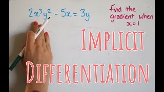 Implicit differentiation [upl. by Darnell]