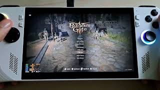 ROG Ally  Baldurs Gate 3  Improved FPS with Lossless Scaling Frame Generation [upl. by Wilma701]