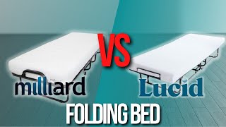 📌Milliard Folding Bed VS LUCID Folding Bed  Best Folding Beds [upl. by Peterson]