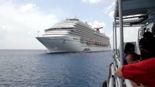 Tender from Grand Cayman to the Carnival Magic cruise ship [upl. by Haididej]