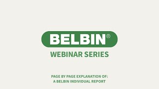 Explanation of the Belbin Individual Reports Abridged Version Belbin 2020 Webinar Series [upl. by Niel]