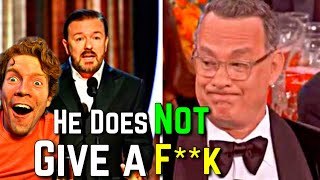 GOTTA LOVE RICKY GERVAIS Reaction To Ricky Gervais Golden Globes 2020 [upl. by Mirella]