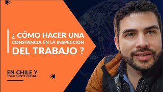 ¿Cómo poner una constancia en la inspección del trabajo [upl. by Nahttam]