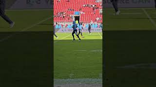 Toronto Argonauts pregame warm up for their game vs Ottawa chrispomay doubleblue [upl. by Eliades]