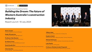 Building the Dream The future of Western Australias construction industry report launch [upl. by Ahsemo]