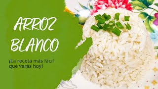 Cómo hacer un arroz blanco perfecto y fácil [upl. by Haimorej]