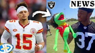 Raiders trollen Mahomes und Superstar CampHoldouts  NFL Newsflash [upl. by Nairrot702]