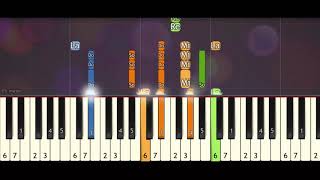 Papaya Cha Cha Cha Piano Tutorial synthesia acoustic [upl. by Claudy638]