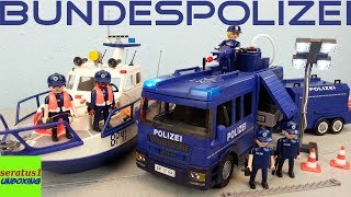 Playmobil Bundespolizei Großeinsatz 9400 Mega Set auspacken seratus1 unboxing [upl. by Barnet440]