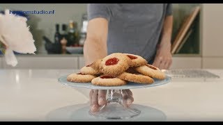 Frambozenjamkoekjes met kokos [upl. by Hcir]