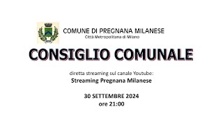 Consiglio comunale del 30 SETTEMBRE 2024 [upl. by Oaoj9]