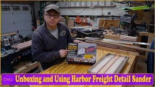 Harbor Freight Detail Sander Unboxing Use and Thoughts [upl. by Ysdnil396]