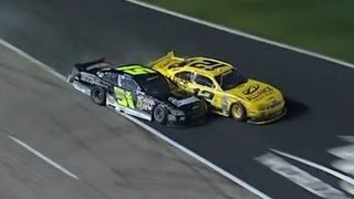 Sam Hornish Jr and Jeremy Clements collide at Texas [upl. by Vittoria73]