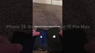 iPhone SE 3rd Gen Vs iPhone 15 Pro Max startup apple iphone iphonese3 iphone15promax [upl. by Pandora]